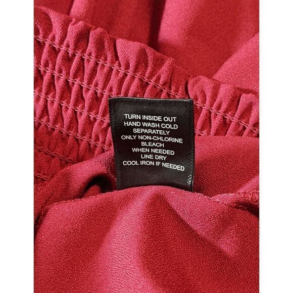 šNWTāCOLLEENāLOPEZĀ PEARLāADORNEDāBURGUNDYāBLOUSEā-āXL - Picture 3 of 5